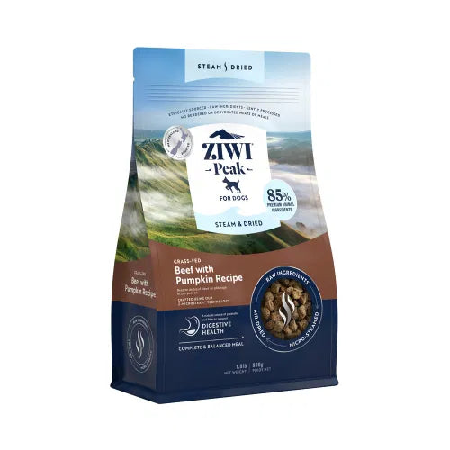 Ziwipeak Dog Steam & Dried Beef Pouch 800gm