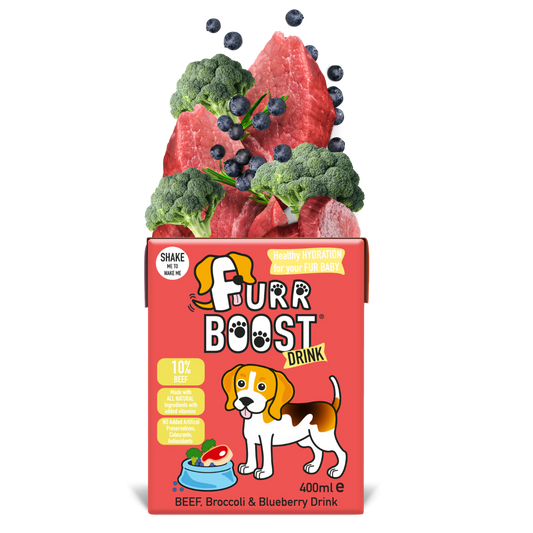 Furr Boost Dog Drink Beef, Broccoli and Blueberry, Carton, 400ml