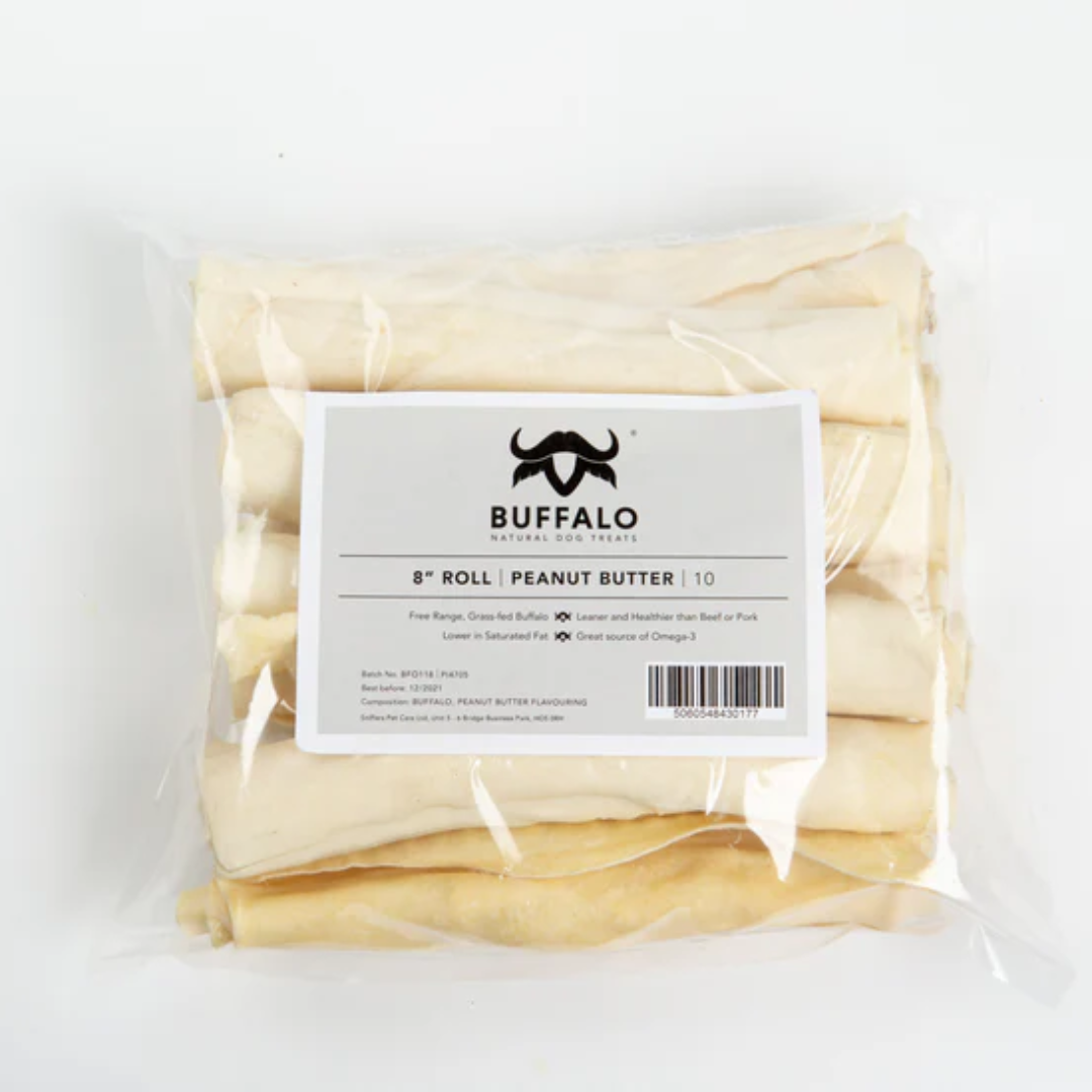 Buffalo Rolls Peanut Butter Dog Treats (10PK)