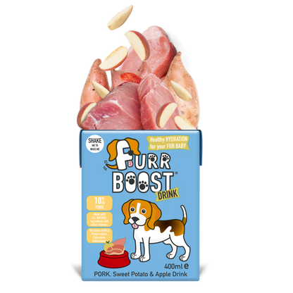 Furr Boost Dog Drink - Pork, Sweet Potato and Apple, Carton, 400ml