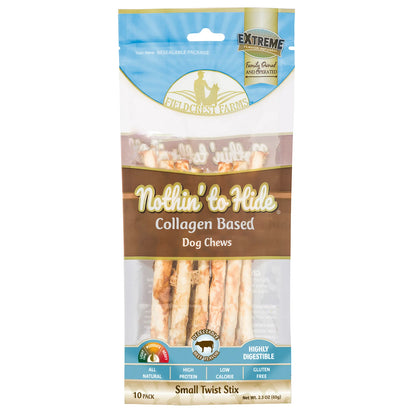 Nothin' to Hide Small Twist Stix 10pk BEEF