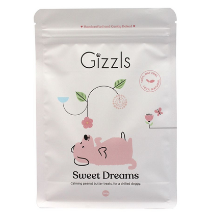 Gizzls Sweet Dreams Dog Treats Peanut Butter & Chamomile (100g)