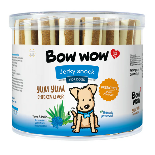 Bow Wow Yum Yum Chicken Liver Dog Treats (35 Sticks)