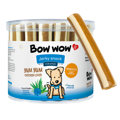Bow Wow Yum Yum Chicken Liver Dog Treats (35 Sticks)