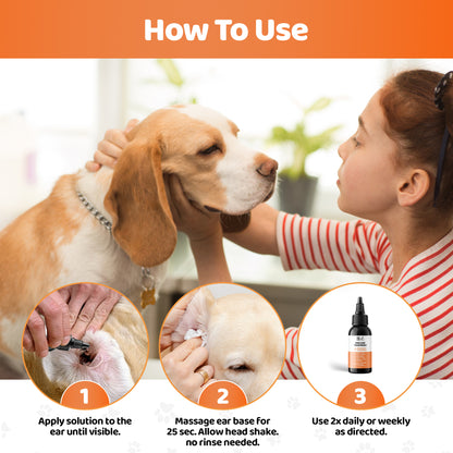 Dog Ear Infection Treatment Drops Bundle