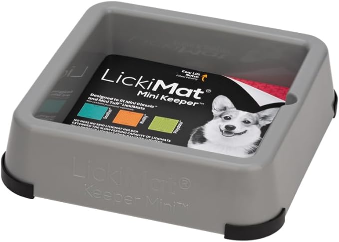 Lickimat Mini Keeper Grey