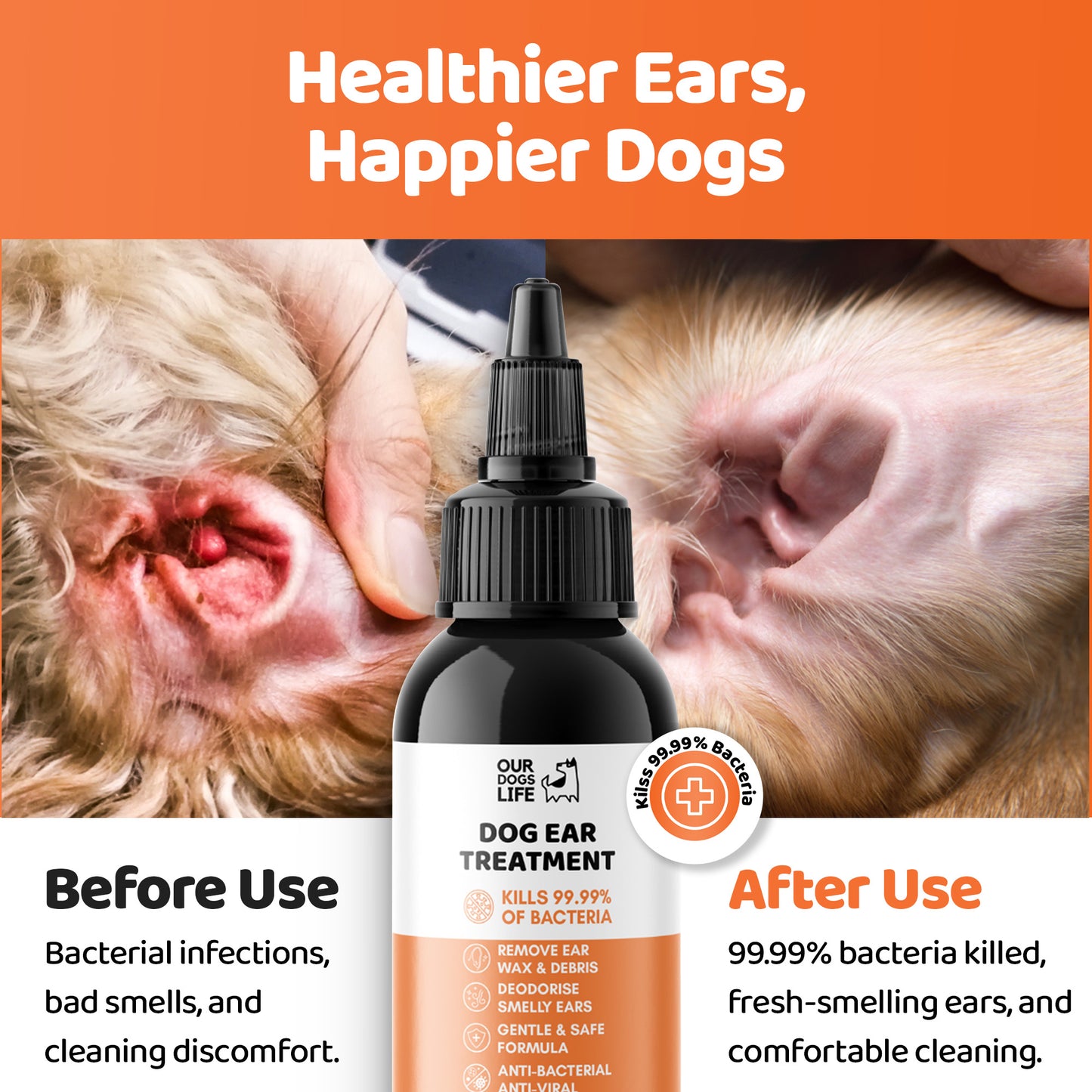 Dog Ear Infection Treatment Drops Bundle