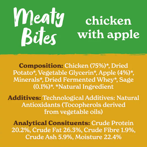 Meaty Bites - Chicken with Apple (1 x 70g)