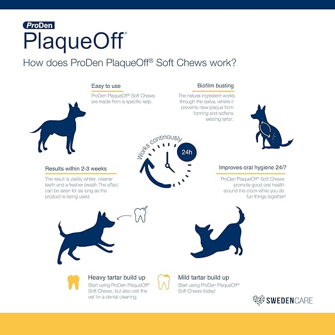 Proden PlaqueOff Soft Chews Large Dog (60)