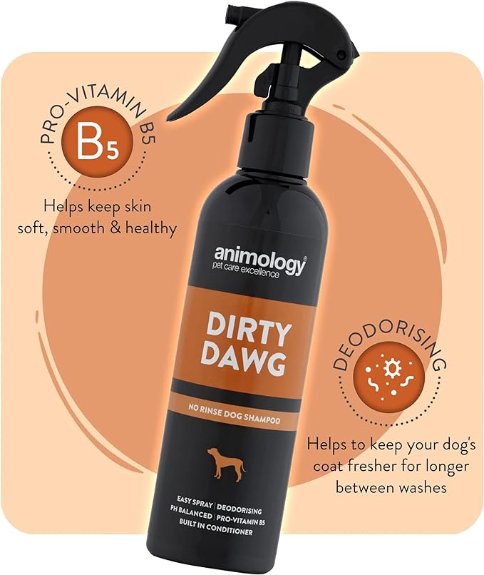 Animology Dirty Dawg No Rinse Shampoo 250ml