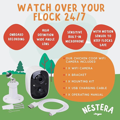 Nestera WiFi Chicken Coop Camera