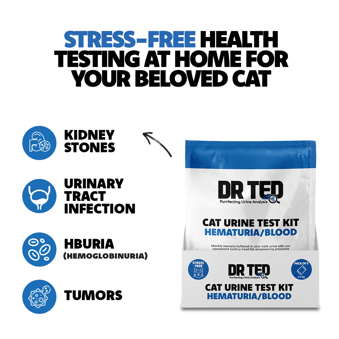 Dr Ted Cat Urine Test Kit Hematuria / Blood Detector