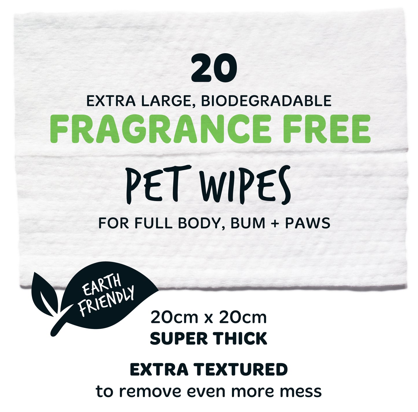 20 Biodegradable Wipes (Travel Pack)