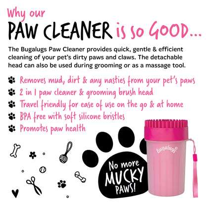 Bugalugs Paw Cleaner Cup for Dogs & Cats (Medium)