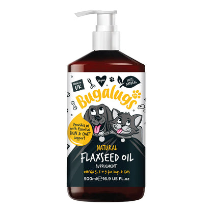 Natural Flaxseed Oil Supplement for Dogs & Cats