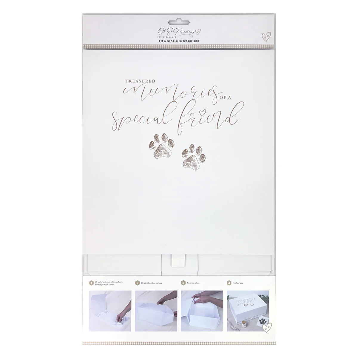 Treasured Memories Pet Memorial Keepsake Box