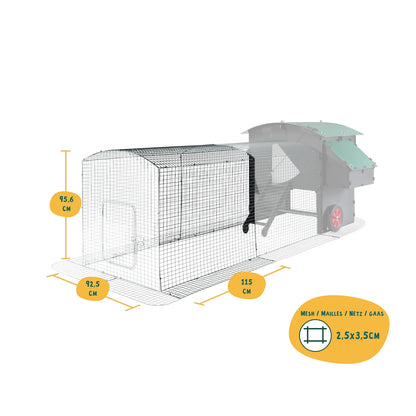 Nestera 1m Run Extension for large Penthouse coop run