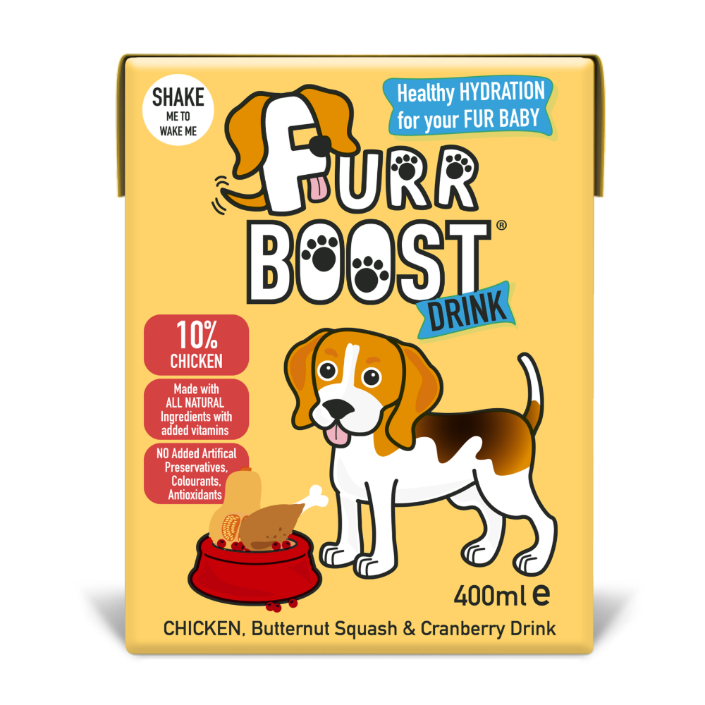 Furr Boost Dog Drink - Chicken, Butternut Squash and Cranberry, Case 12x400ml