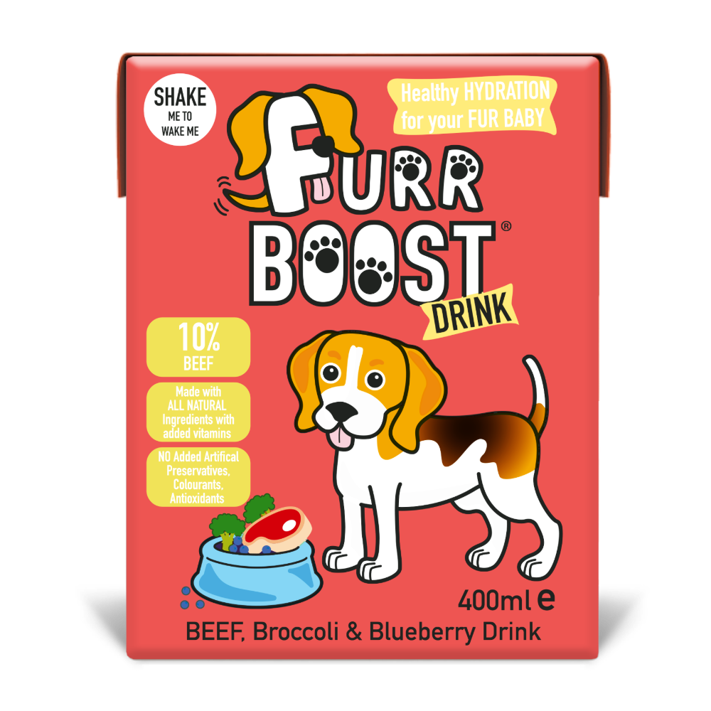 Furr Boost Dog Drink Beef, Broccoli and Blueberry, Carton, 400ml