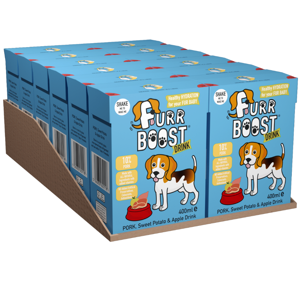 Furr Boost Dog Drink - Pork, Sweet Potato and Apple, Carton, 400ml ...