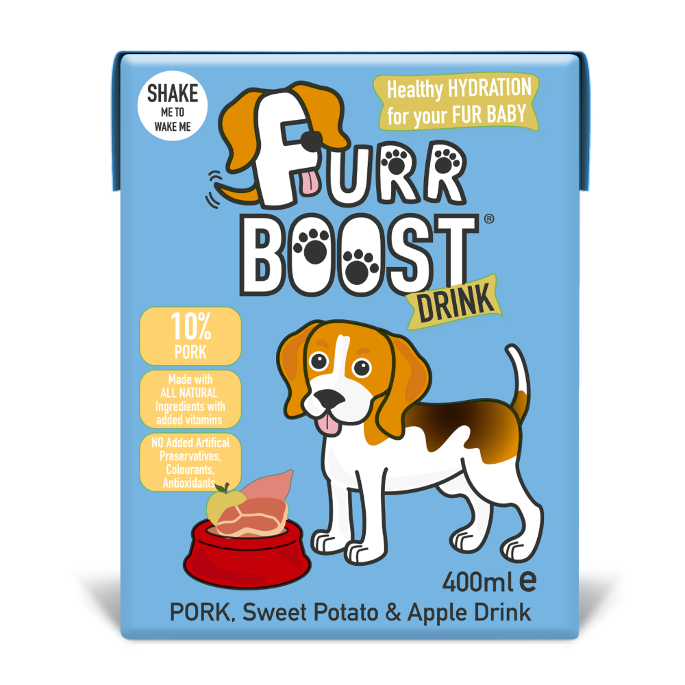 Furr Boost Dog Drink - Pork, Sweet Potato and Apple, Carton, 400ml