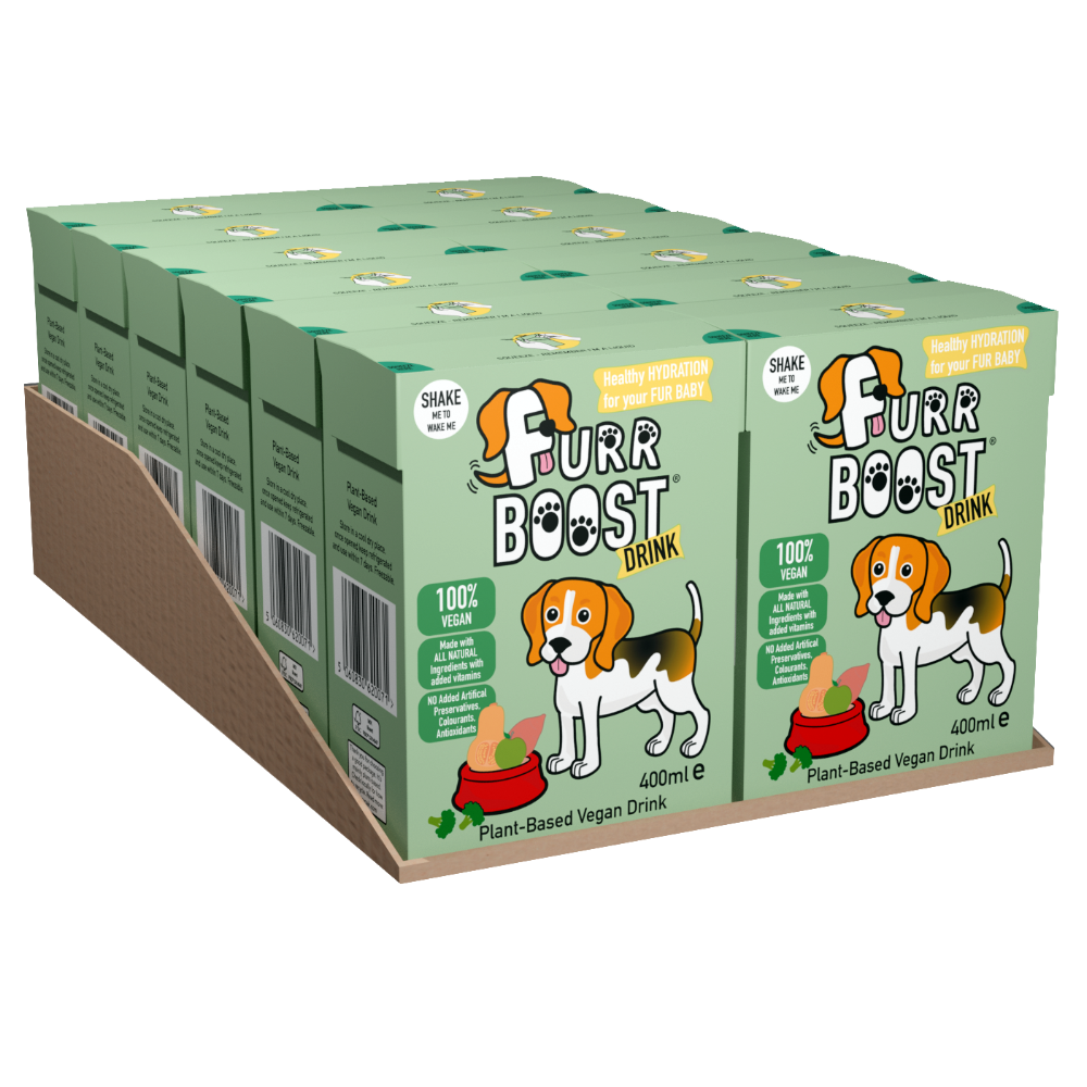 Furr Boost Dog Drink - Vegan Plant-Based Case 12x400ml