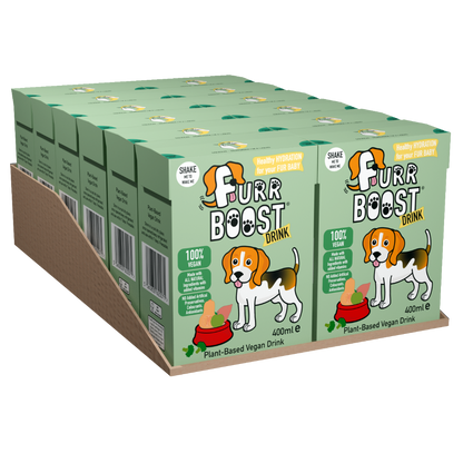 Furr Boost Dog Drink - Vegan Plant-Based Case 12x400ml