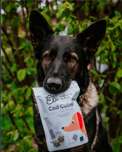 Eli Dried Cod Skin Cubes For Dogs 80g