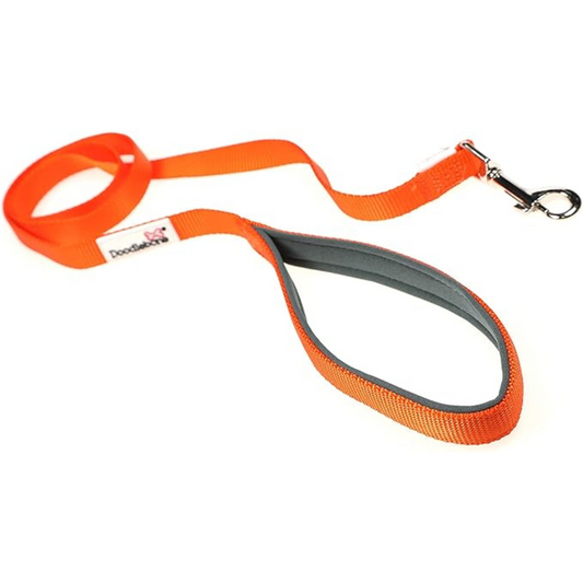 Doodlebone Padded Lead Tangerine, 20mm