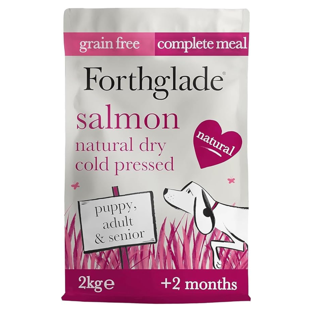 Salmon Grain Free Cold Pressed Natural Dry Dog Food 2KG