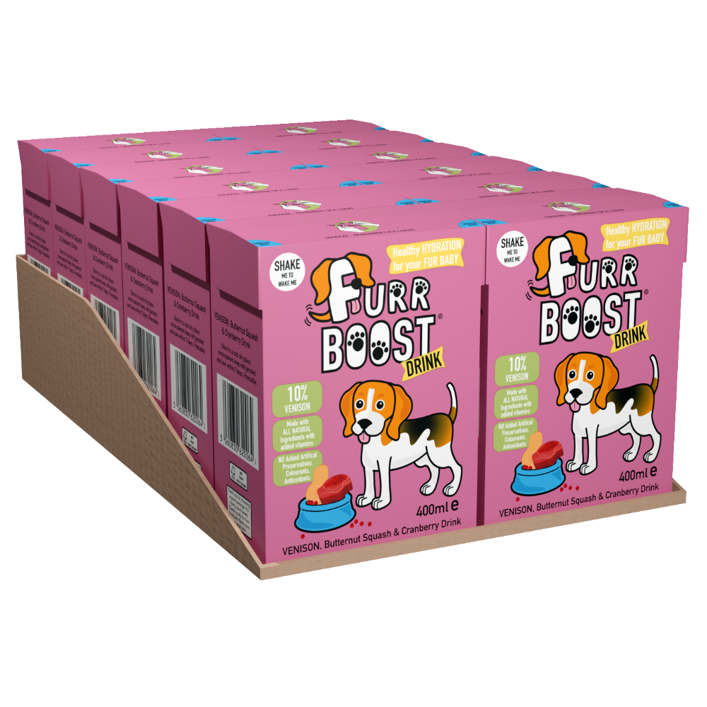 Furr Boost Dog Drink Venison, Butternut Squash and Cranberry, Case 12x400ml