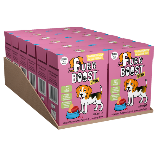 Furr Boost Dog Drink Venison, Butternut Squash and Cranberry, Case 12x400ml