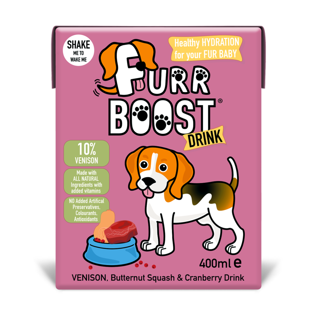 Furr Boost Dog Drink Venison, Butternut Squash and Cranberry, Carton, 400ml