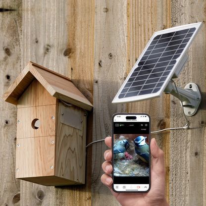 Nestera Solar Powered Wifi Camera + Birdbox