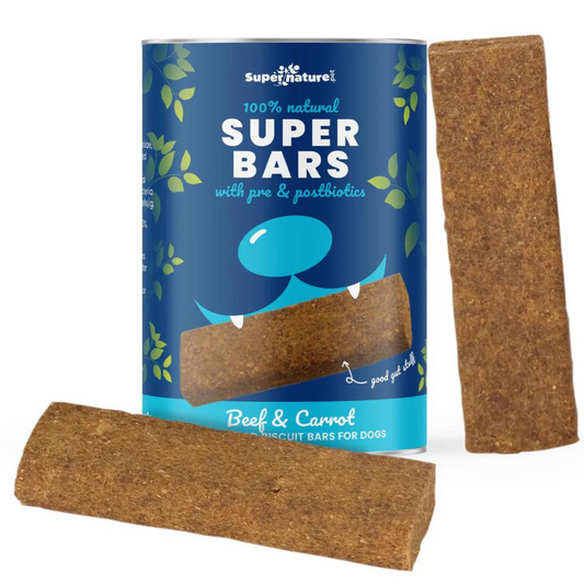 Super Bars - Beef and Carrot Baked Treat Bars for Dogs