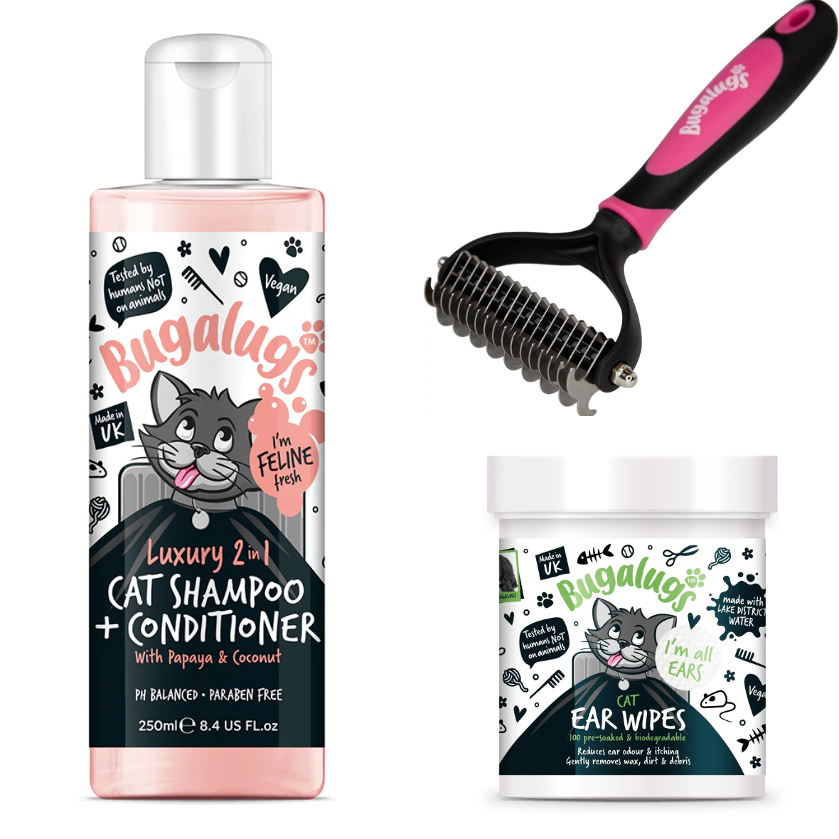 Bugalugs Cat Grooming Bundle