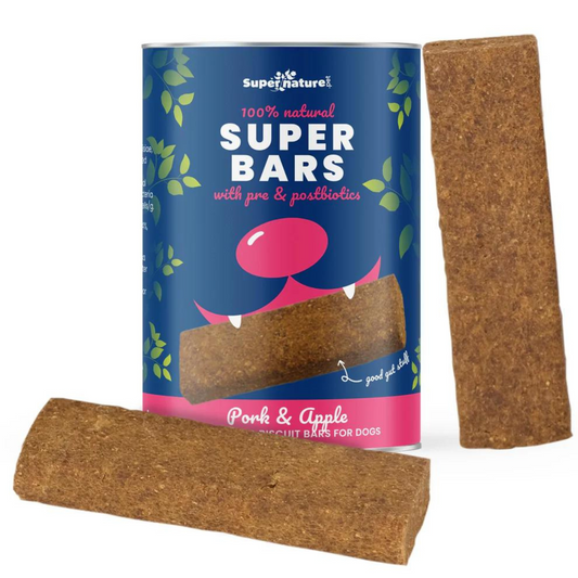 Super Bars - Pork and Apple Baked Treat Bars for Dogs