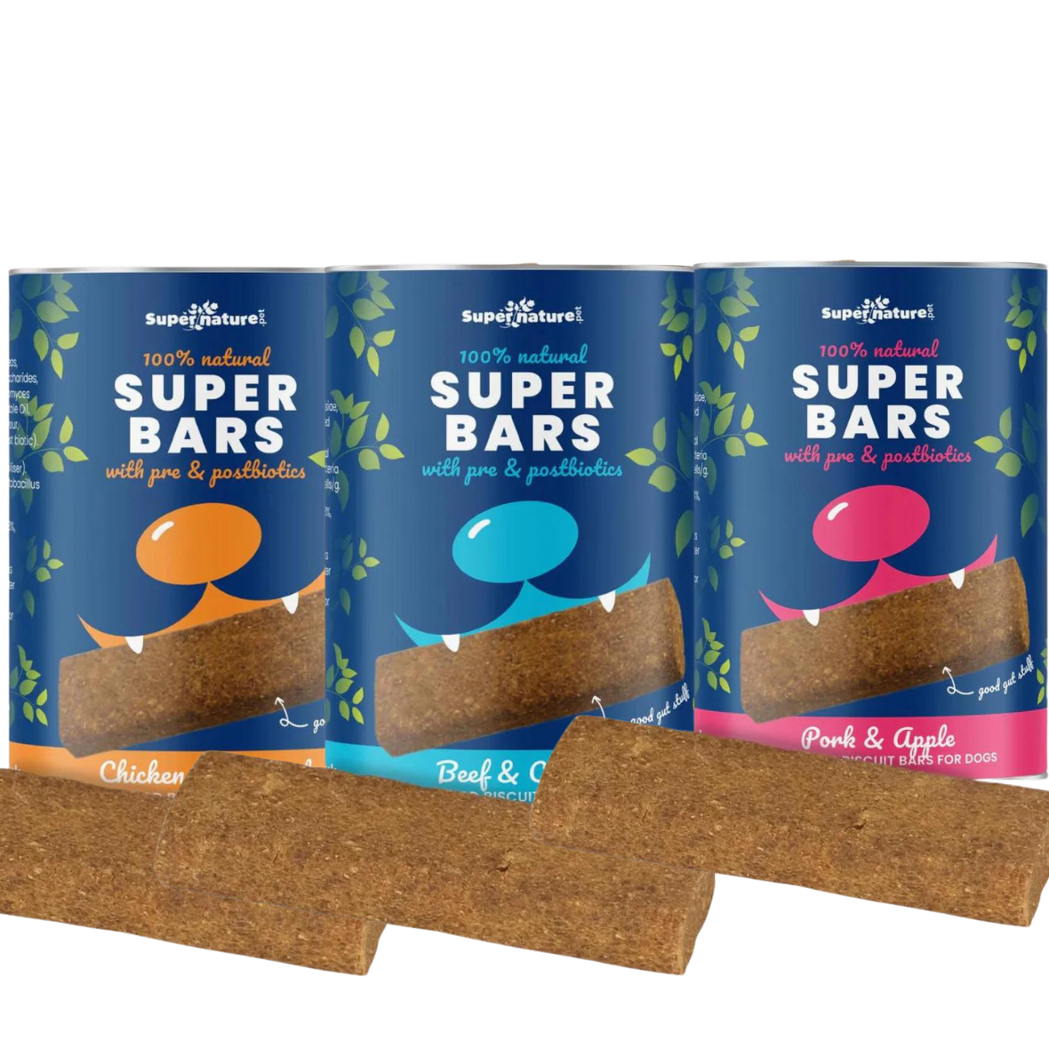 Super Bars Baked Treat Bars Bundle for Dogs