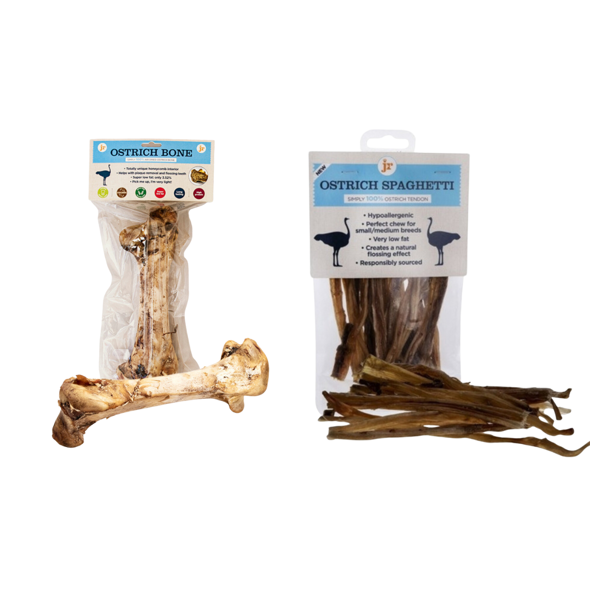 Ostrich Spaghetti + Ostrich Bone Bundle